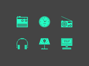 6 Green Stuff Icons PSD