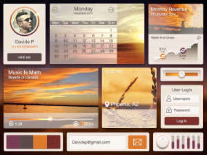 Desert UI Kit PSD