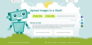 File Image Hosting PSD Web Template