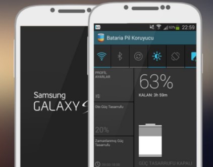 White Samsung Galaxy S4 Flat Mockup PSD