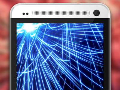HTC One Silver Mockup
