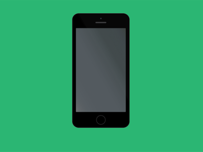 Minimal Space Grey iPhone 5S Mockup PSD