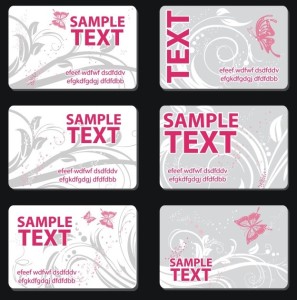 Set Of Sweet Card Templates Vector