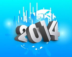 Creative New Year 2014 Design Vector 01