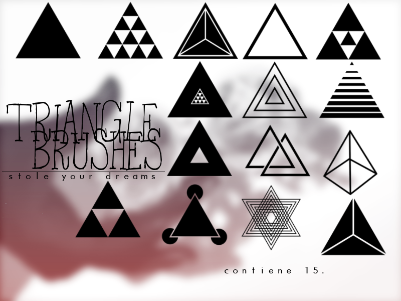 Set Of Triangle Photoshop Brushes