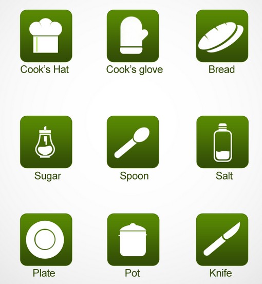 9 Cooking Icons PNG