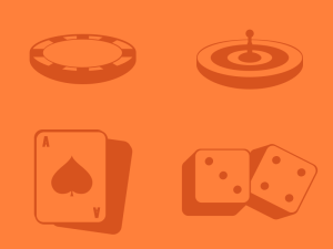 Casino Icon Set PSD and Vector
