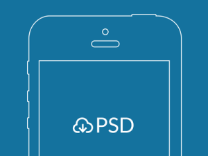 iPhone Wireframe Template PSD