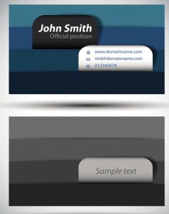 Creative Corporate Business Card Design Vector 01
