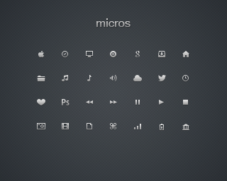 Minimal Pictogram Icons Pack PSD