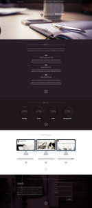 One Page Resume Template PSD