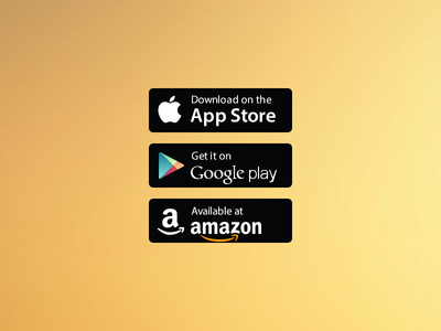 App Store Google Play Amazon Badges Vector