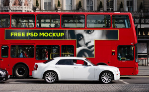 London Bus PSD Mockup