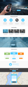 Bazinger Landing Page Template PSD