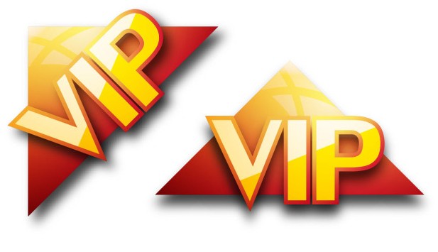 Sleek VIP Symbols Vector