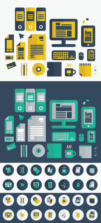 Download Free Flat Graphic Design Icon Set Vector - Free Web Icons