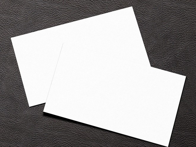 Mockup business cards white blank Royalty Free Vector Image