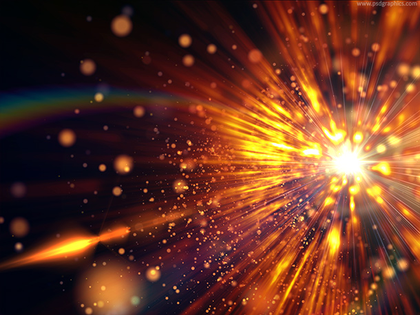 Bright Space Explosion Background Texture