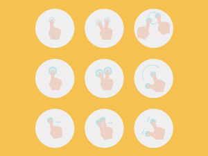 9 Touch Gestures Vector