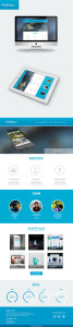 One Page Portfolio Theme PSD