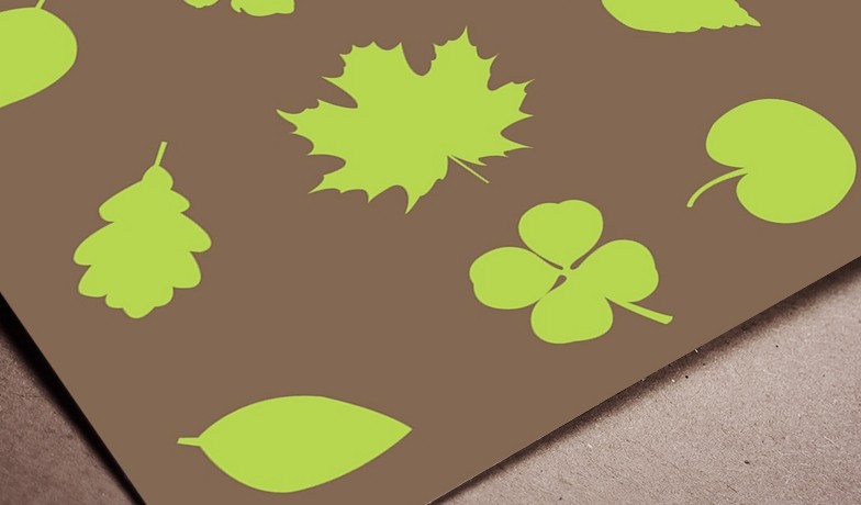 Set Of Various Green Leave Shapes Vector