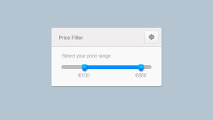 Clean Price Range Slider PSD