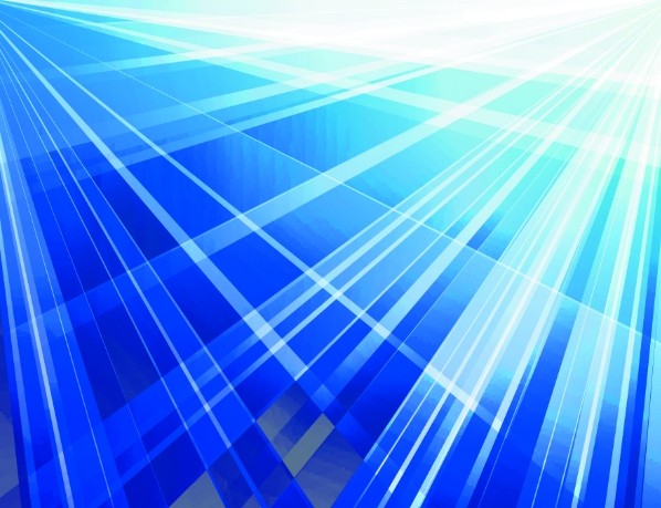 Blue Abstract Lines Vector Background 01