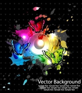 Cool Symphony Vector Background 02