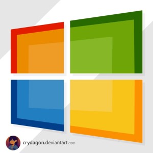Flat Windows Logo PSD