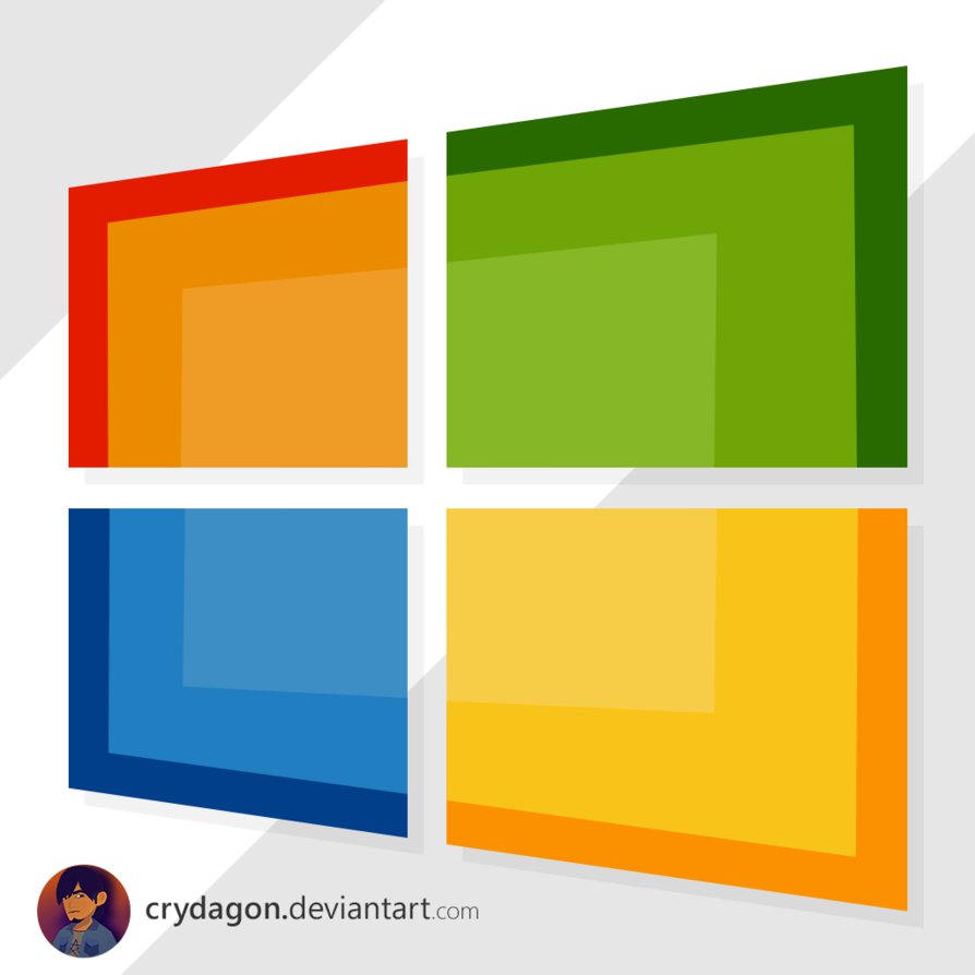 Flat Windows Logo PSD