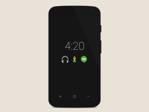 Obsidian Moto X Phone PSD Mockup