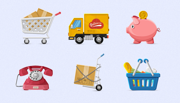 Charming E-commerce Icons