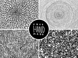 Set of Hand-Made Patterns Vector