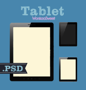 Set Pf Tablet Templates PSD