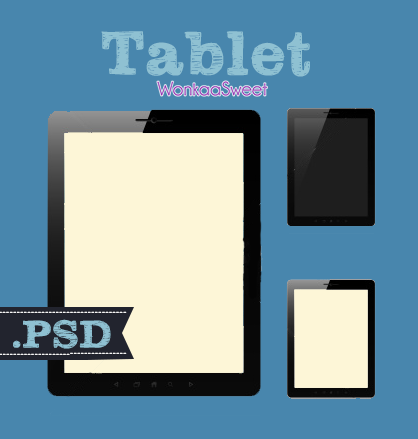 Set Pf Tablet Templates PSD