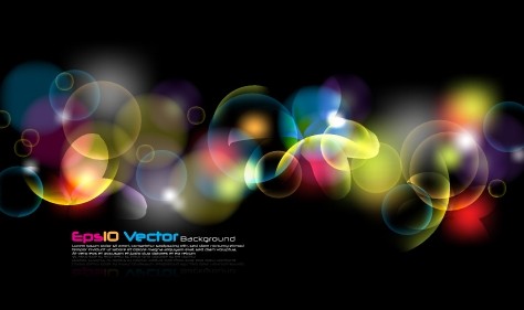 Colorful Abstract Bubbles Background Vector 02
