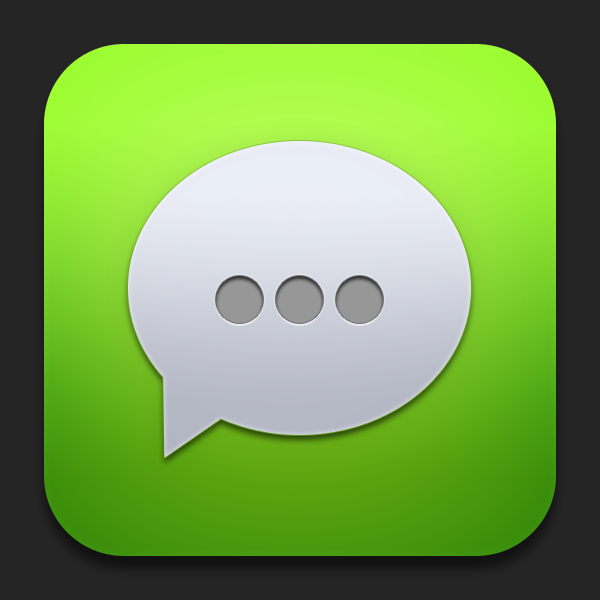 iOS Chat App Icon PSD
