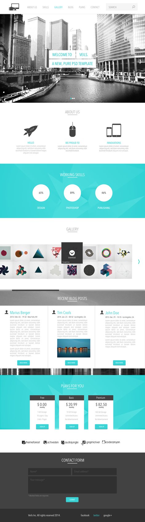 Veils PSD Template