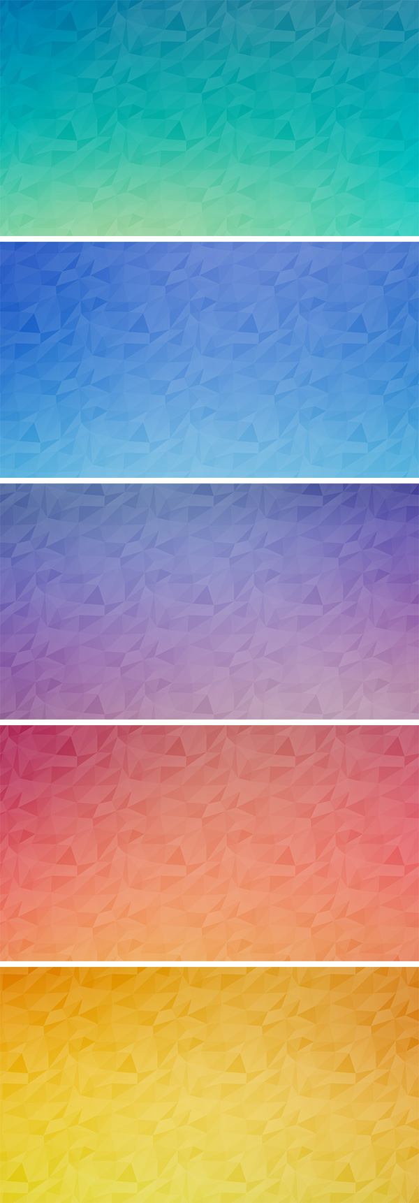 Set Of Seamless Abstract Polygon Background