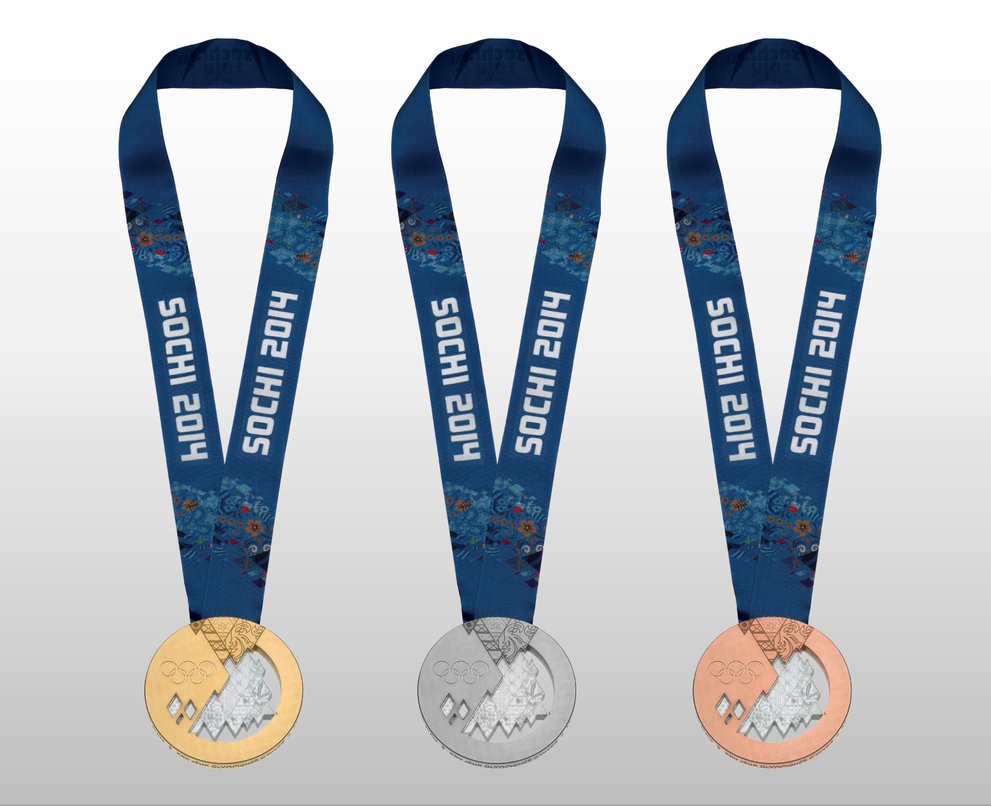 The Sochi 2014 Winter Olympics Medals PSD
