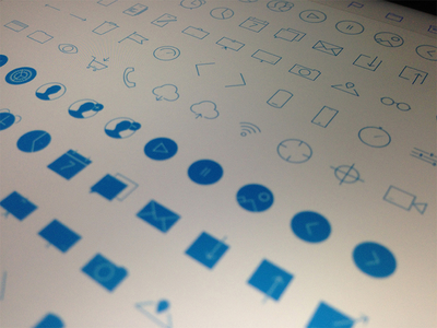 50 & 5 iOS 7 Icon Set Vector