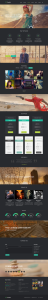 Parallels Responsive Flat One Page Website PSD