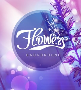 Fantastic Shiny Flower Background Vector 01