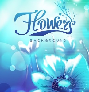 Fantastic Shiny Flower Background Vector 03