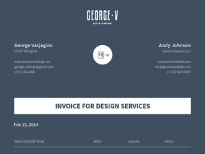 Invoice Template Vector