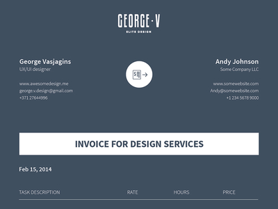 Invoice Template Vector