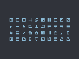 40 Bound Icons PSD