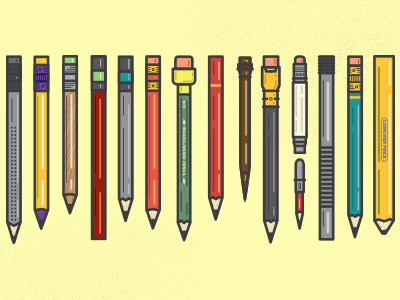Colored Pencils Vector Illustration