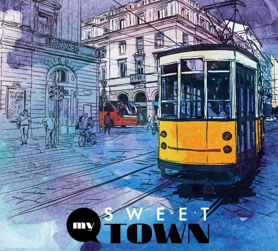 Sweet Town Vector Illustration 01