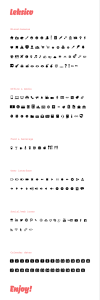 Leksico Glyphs Icon Font
